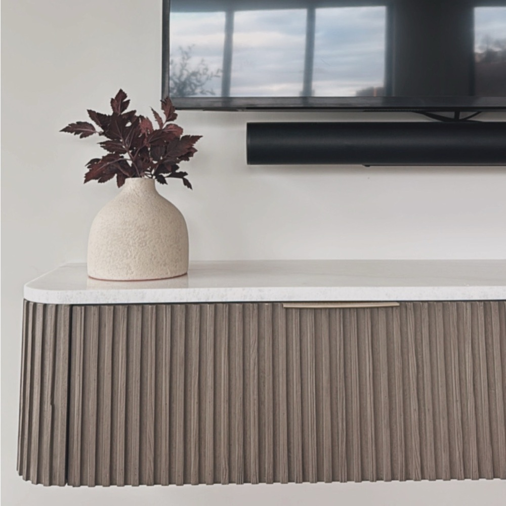 Cream Textured Vase
